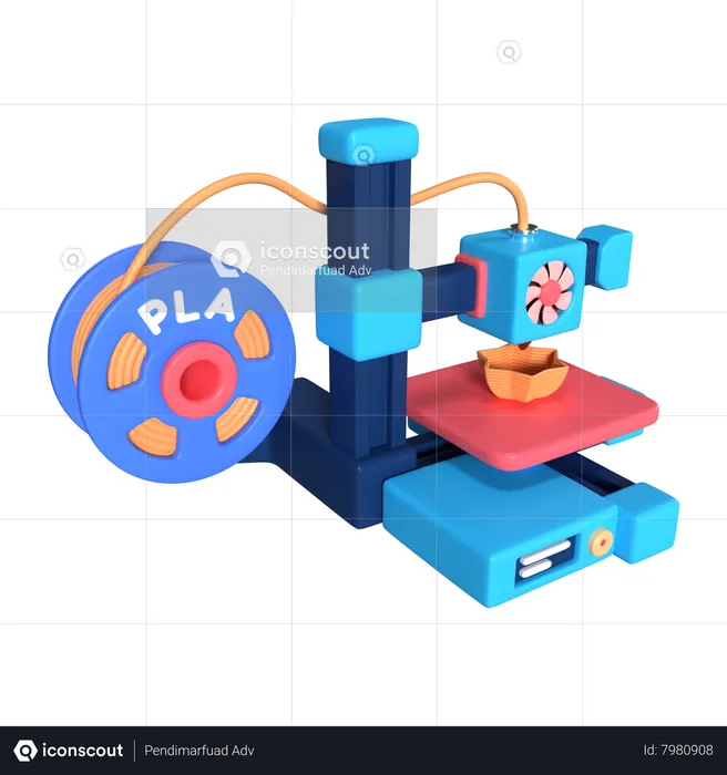 FDM Mini 3D Printer  3D Icon
