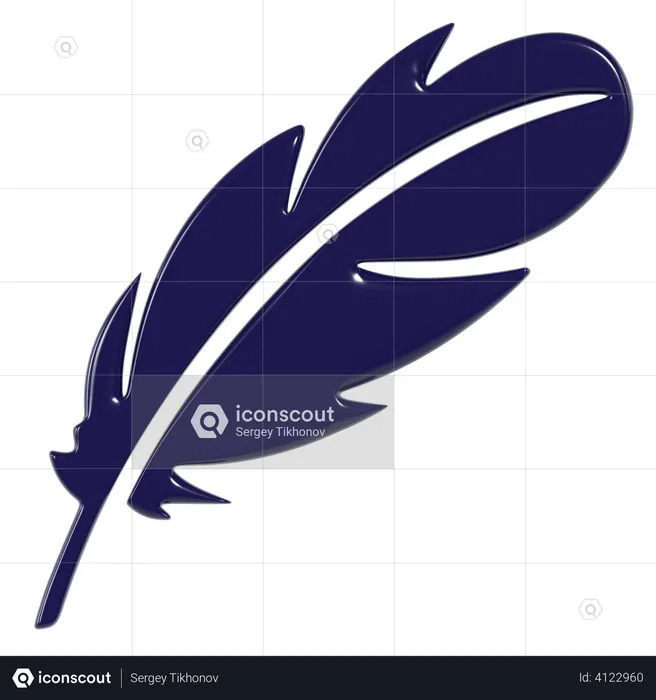 Feather  3D Illustration