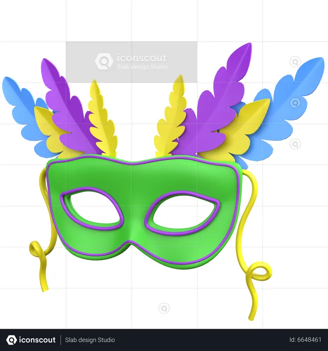 Feather Mask  3D Icon