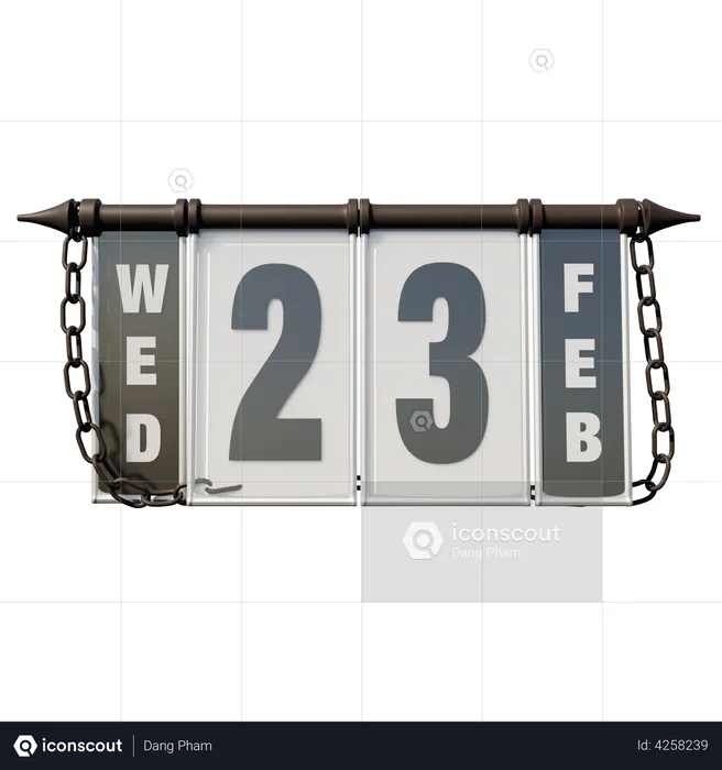 February 23, 2022 Wed  3D Illustration