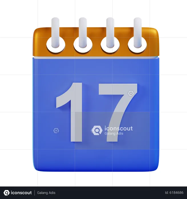 Fecha 17  3D Icon