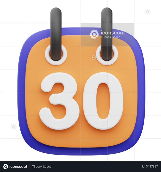 Fecha de pago de impuestos  3D Icon