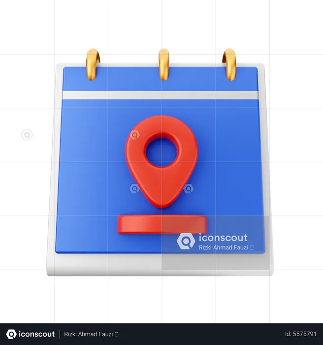 Fecha de la reunión  3D Icon