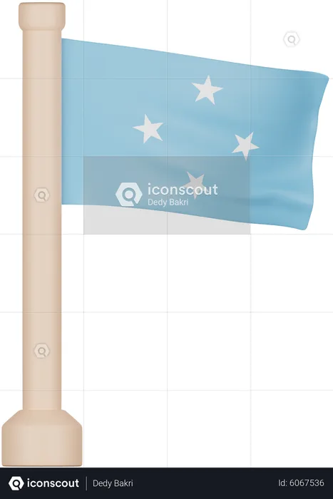 Federated States of Micronesia Flag Flag 3D Icon
