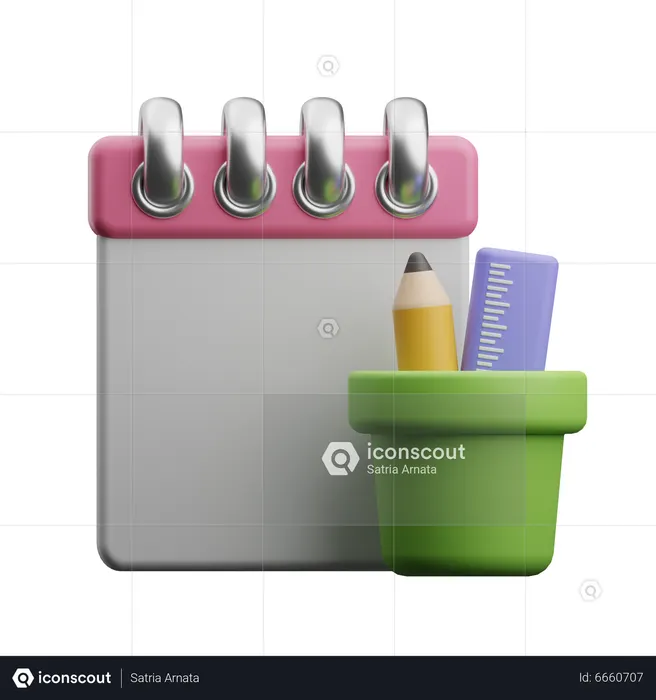 Mäppchen  3D Icon