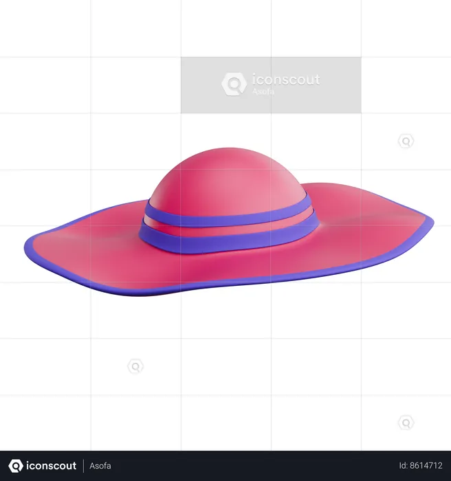 Fedora hat  3D Icon