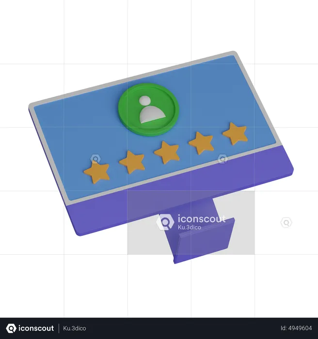 Feedback do computador  3D Icon