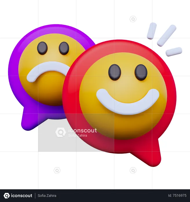Feedback Emoticon  3D Icon
