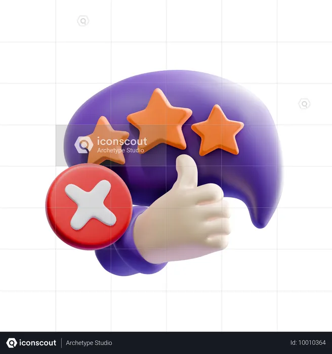 Feedback failure  3D Icon