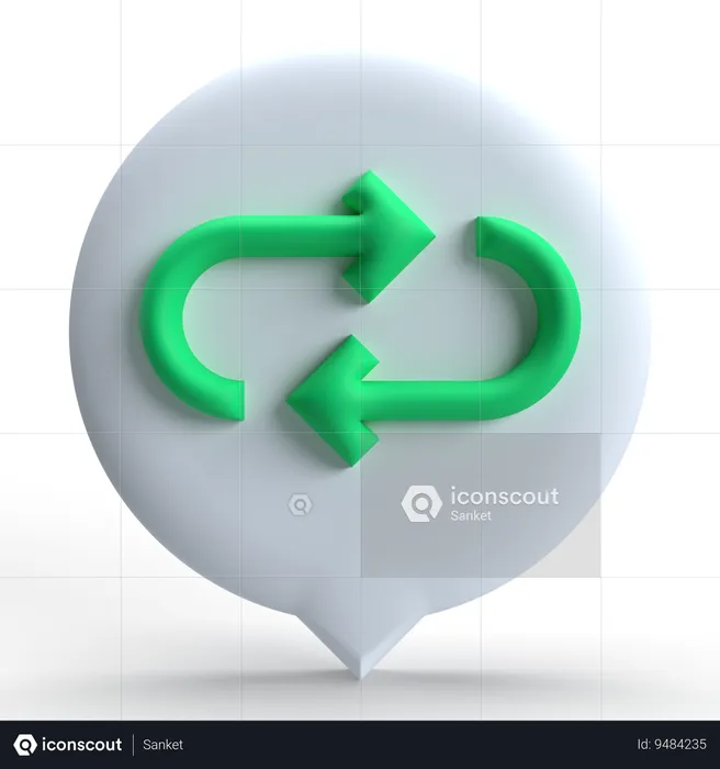 Feedback Loop  3D Icon