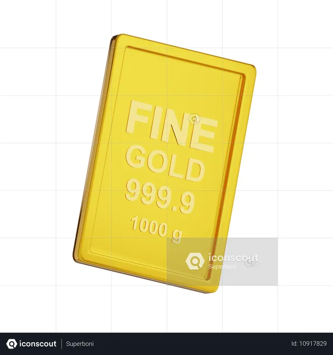 Feingold 1000 g  3D Icon