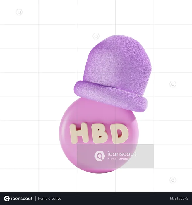 Feliz cumpleaños  3D Icon