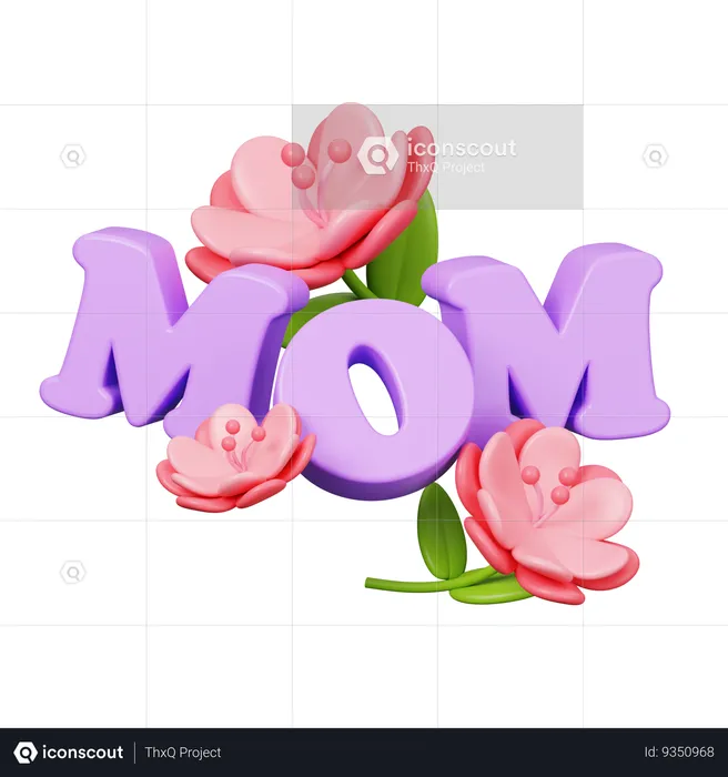 Feliz Dia das Mães  3D Icon