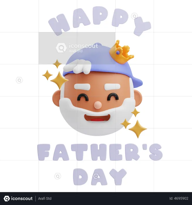 Feliz día del padre  3D Illustration