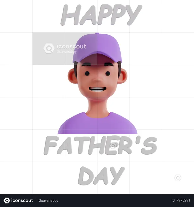 Feliz Día del Padre  3D Icon