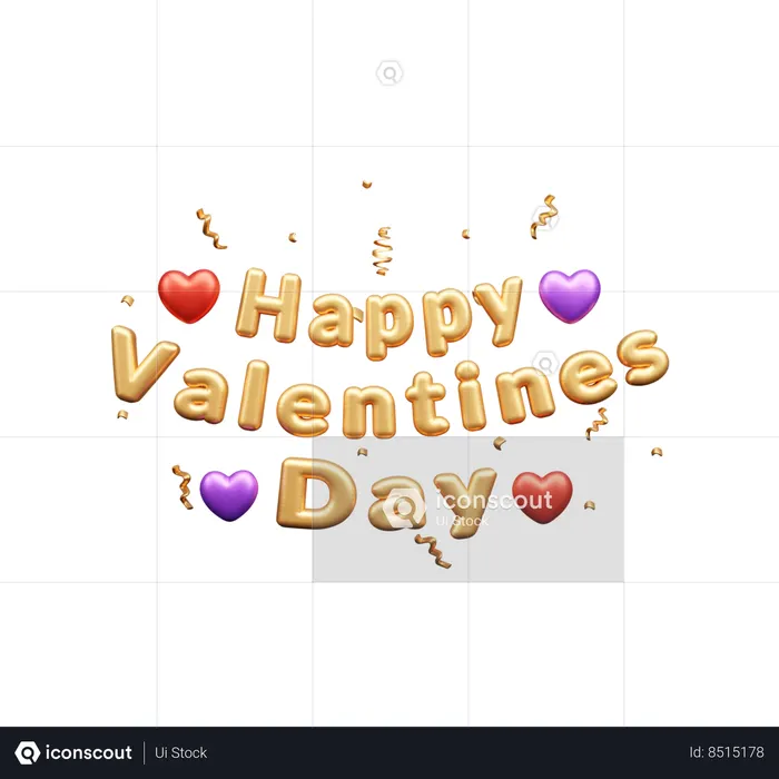 Feliz Dia dos namorados  3D Icon