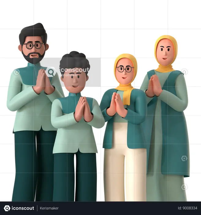 Feliz Eid Mubarak  3D Illustration