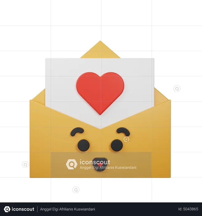 Correio feliz Emoji 3D Icon