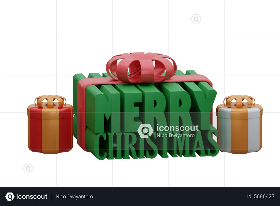 Feliz navidad  3D Icon