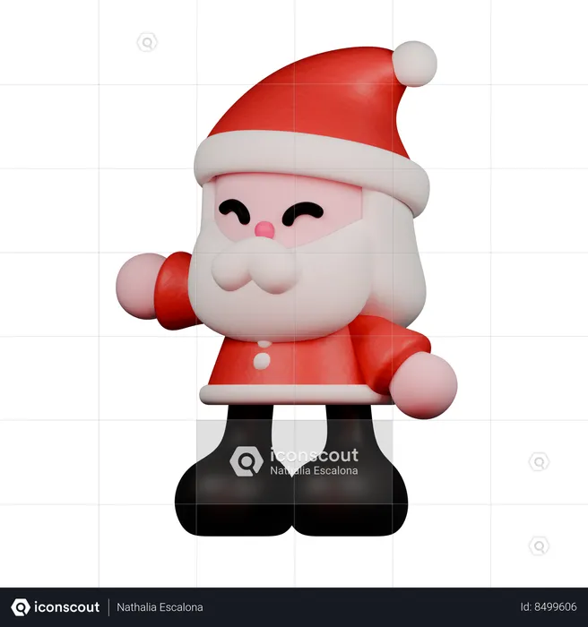 Feliz papai noel  3D Icon