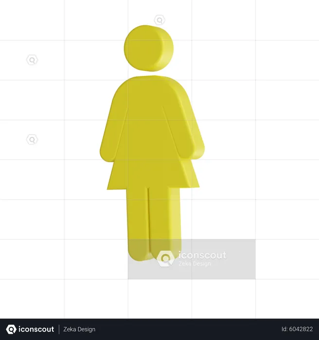 Female  3D Icon