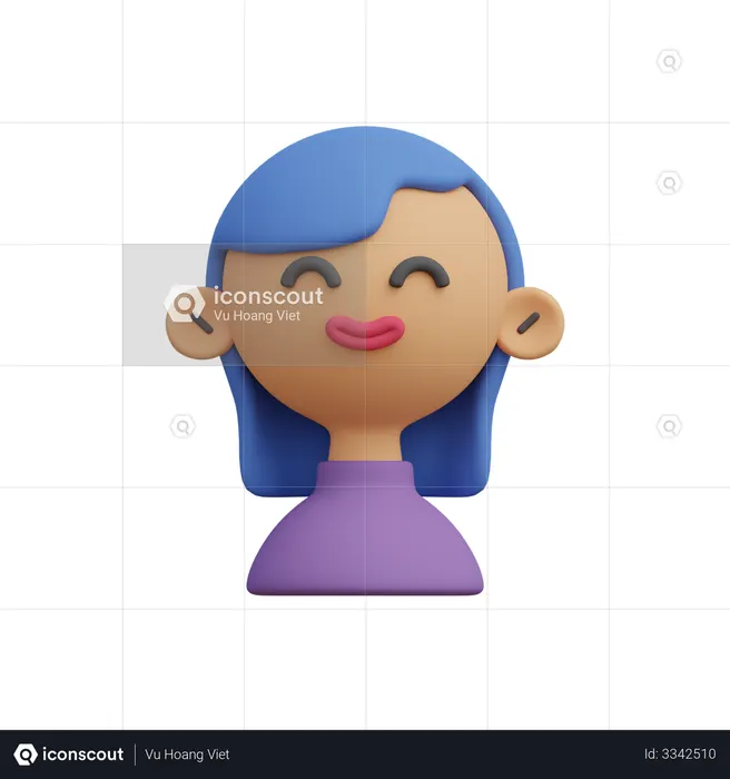 Female Artist  3D Illustration