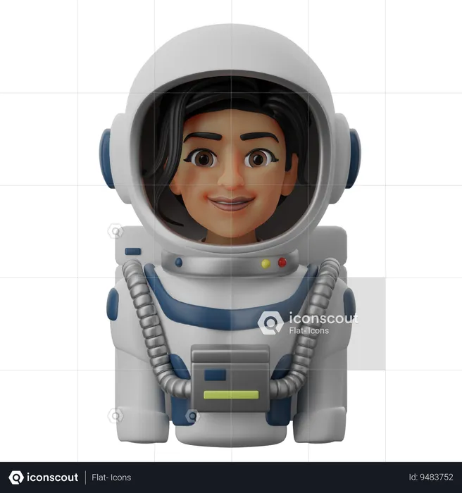 Female Astronaut  3D Icon