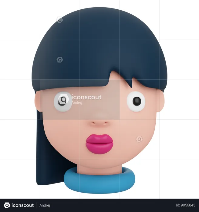 Female Avatar  3D Icon