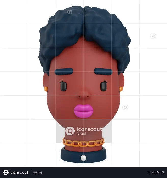 Female Avatar  3D Icon