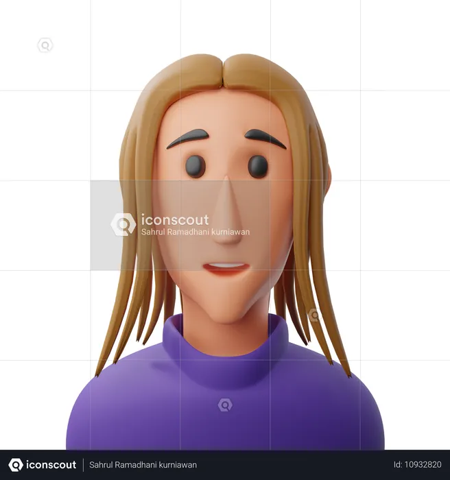 Female Avatar  3D Icon