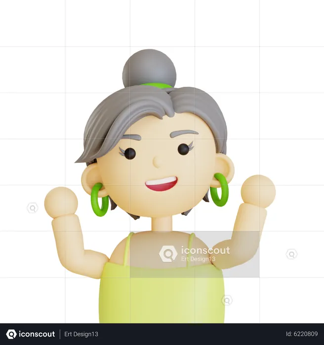 Female Avatar  3D Icon