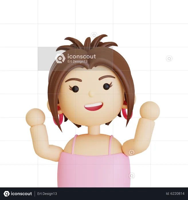 Female Avatar  3D Icon