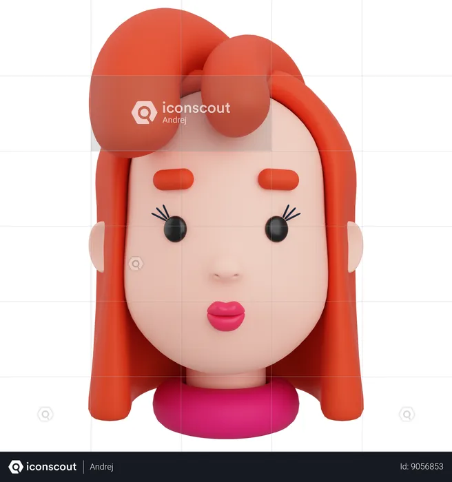 Female Avatar  3D Icon