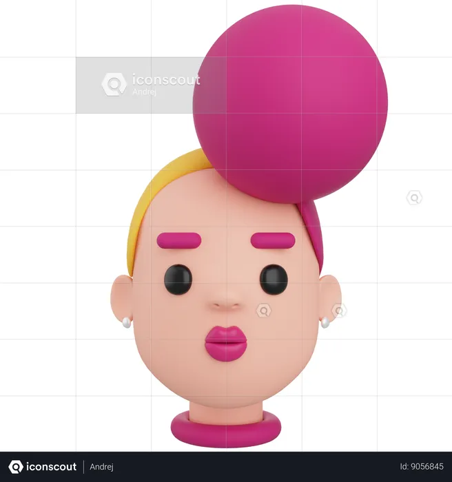 Female Avatar  3D Icon