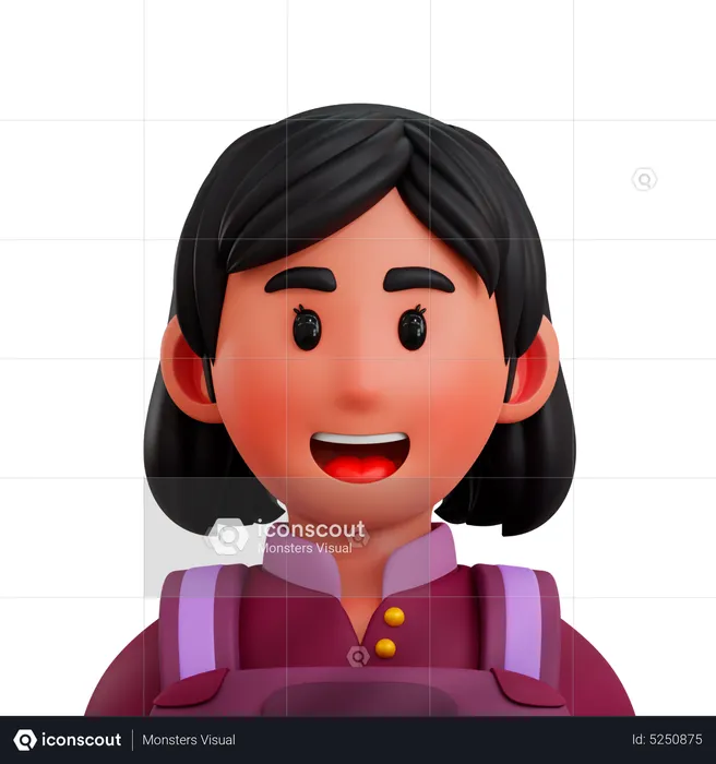 Female Cook  3D Icon