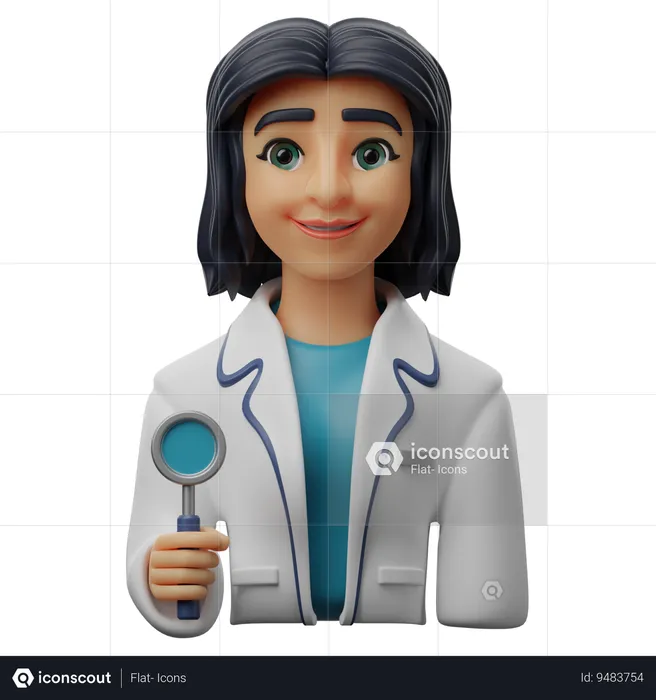Female Dentist  3D Icon