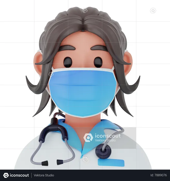 Female Doctor  3D Icon