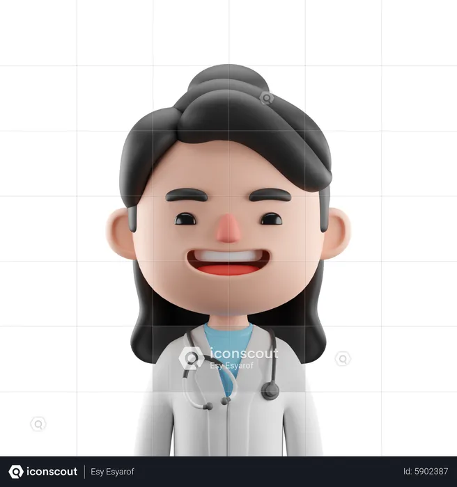 Female Doctor  3D Icon