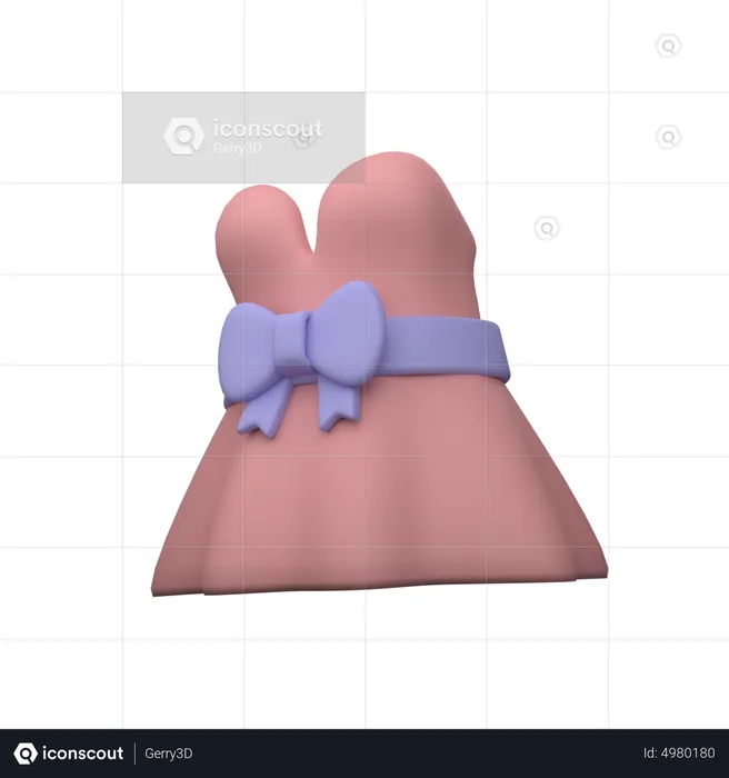 Female Dress  3D Icon