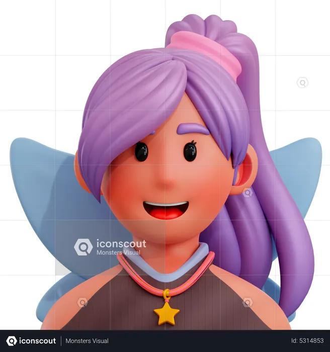 Female Fairy  3D Icon