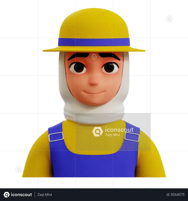 Female Farmer  3D Icon