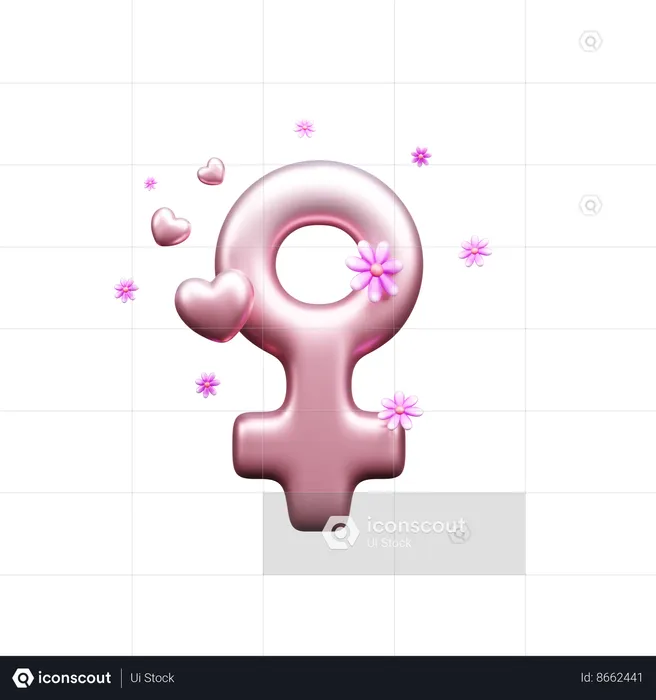 Female Gender  3D Icon