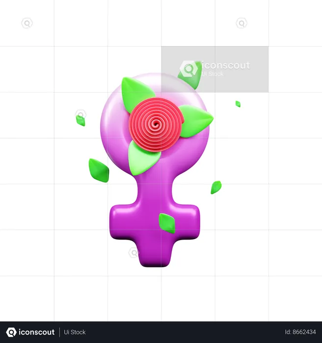 Female Gender  3D Icon