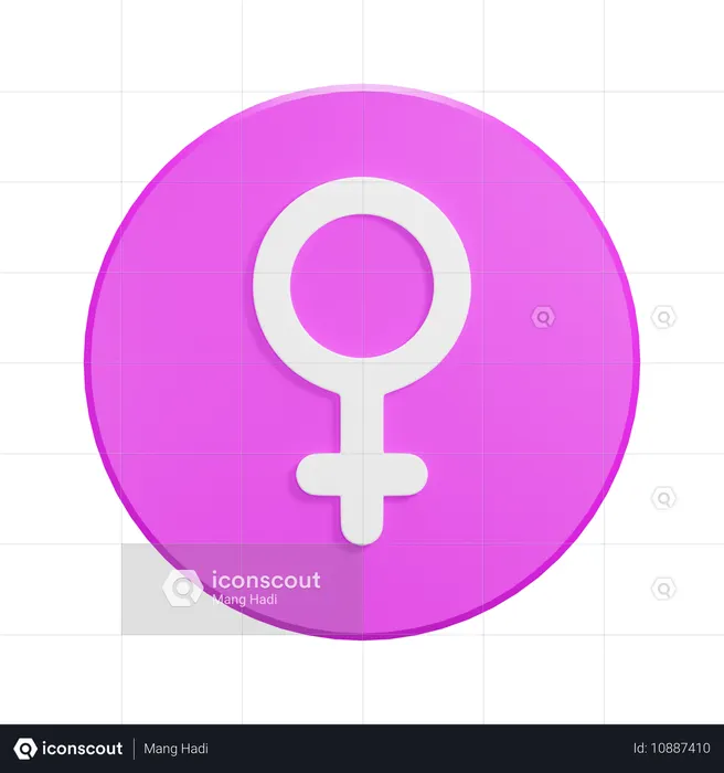 Female Gender  3D Icon