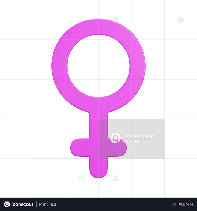 Female Gender  3D Icon