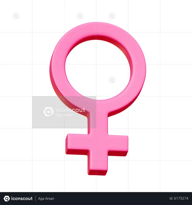 Female Gender  3D Icon