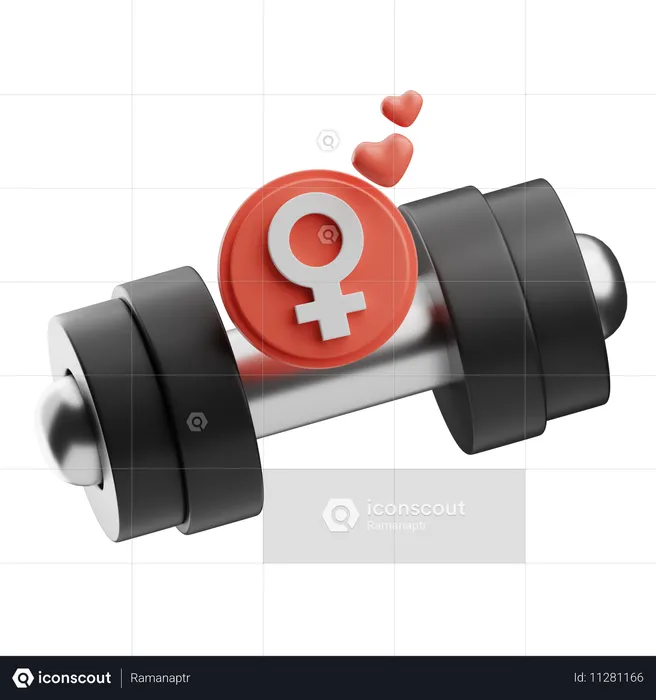 Female Gym  3D Icon