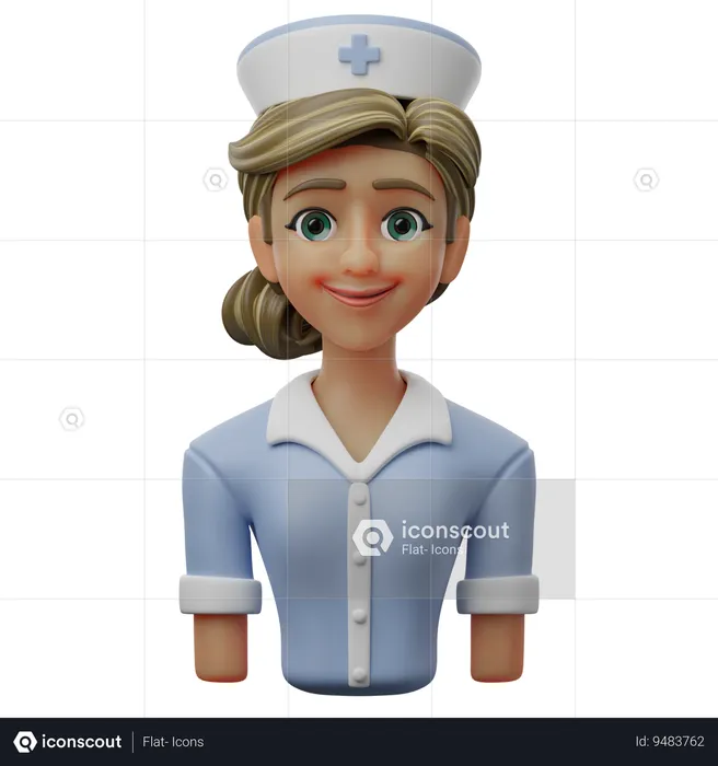 Female Nurse  3D Icon