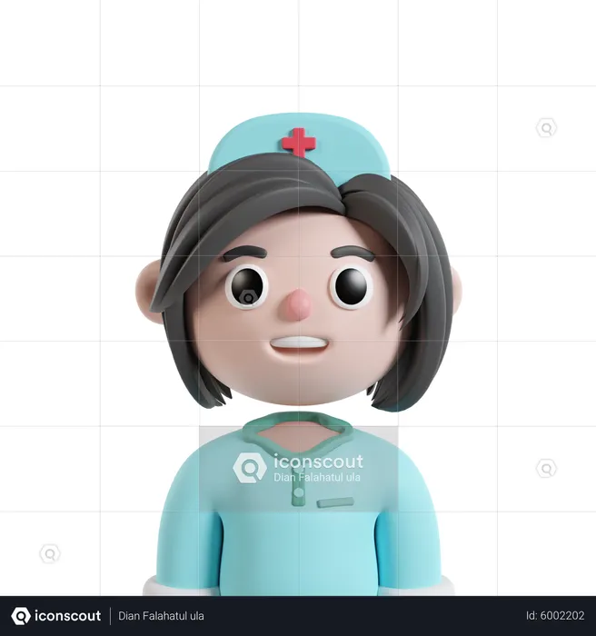 Female Nurse  3D Icon