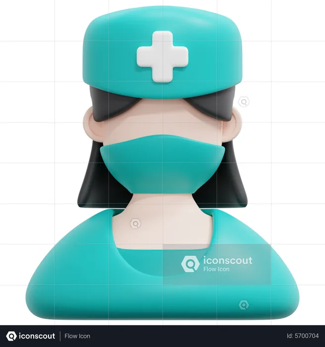 Female Nurse  3D Icon